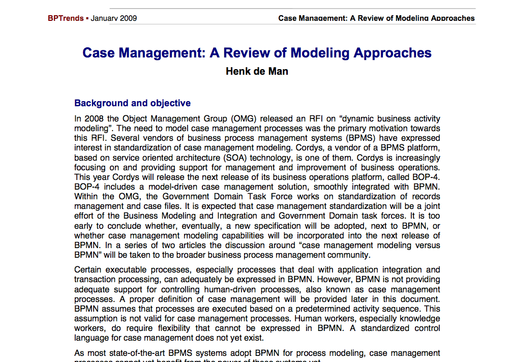 Case Management Review
