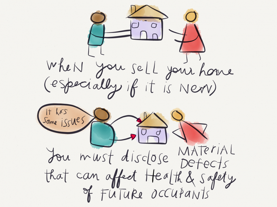 When you sell your home, what must you disclose to the buyers?